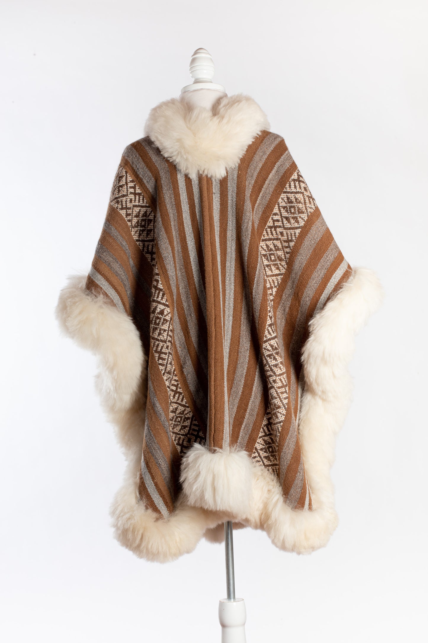 Striped Alpaca Cape | Elemental Harmony | Cape 370
