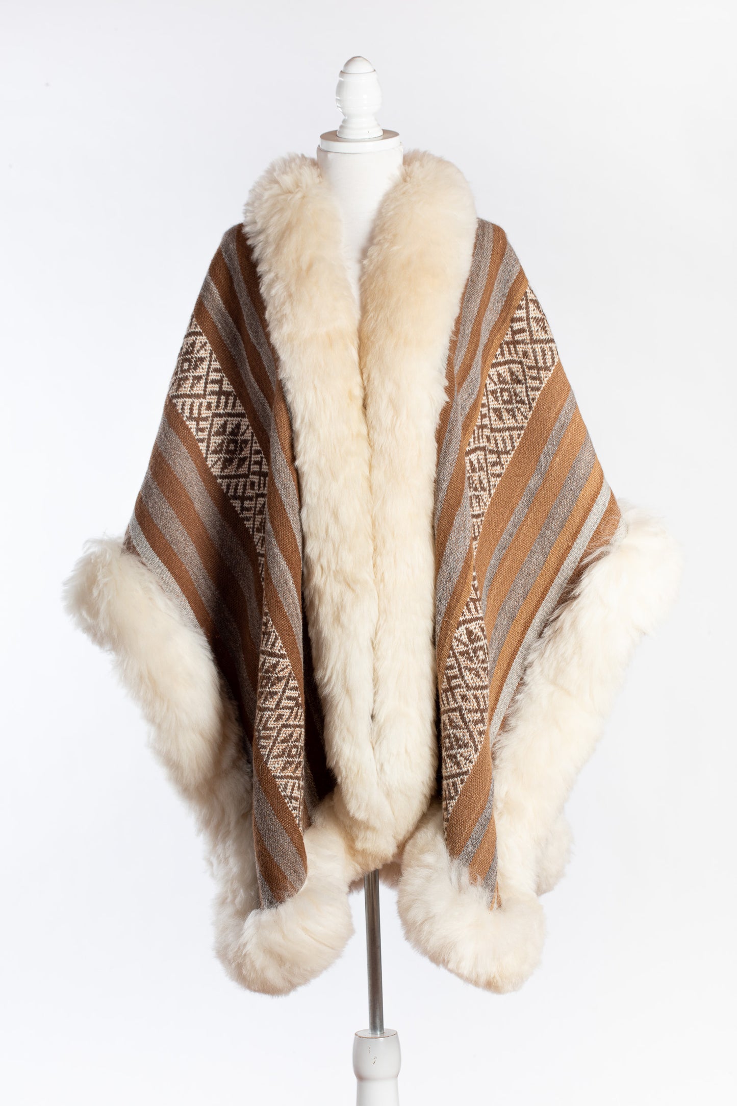 Striped Alpaca Cape | Elemental Harmony | Cape 370