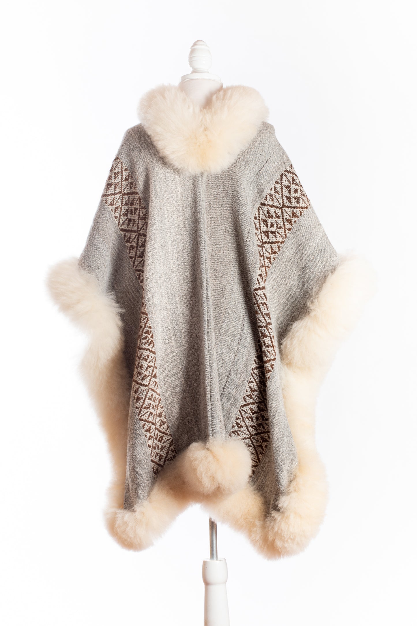 Grey Alpaca Cape | Water Guardian | Cape 551
