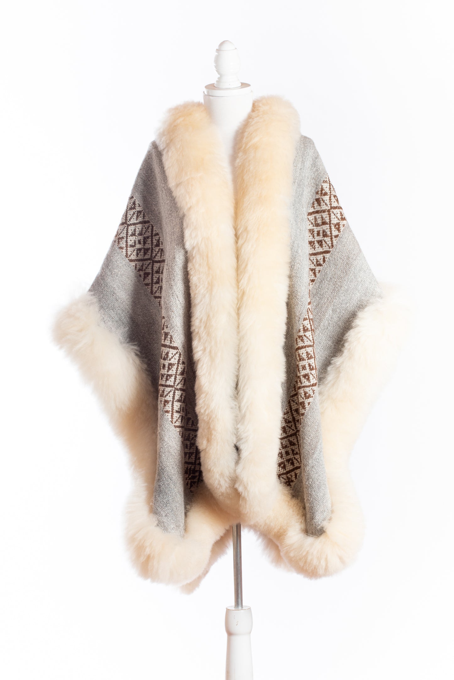Grey Alpaca Cape | Water Guardian | Cape 551