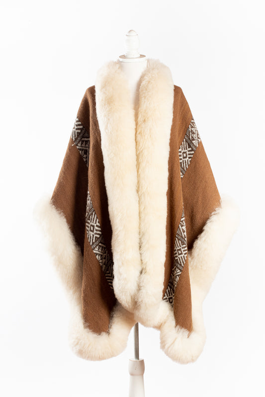 Brown Alpaca Cape | Guardian's Mantle | Cape 692