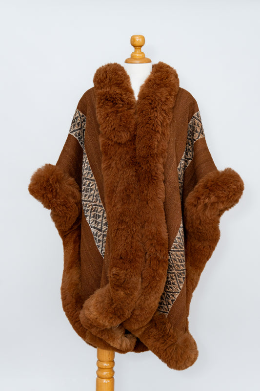 Brown Adult Alpaca Cape | Water Guardian | Cape 798A