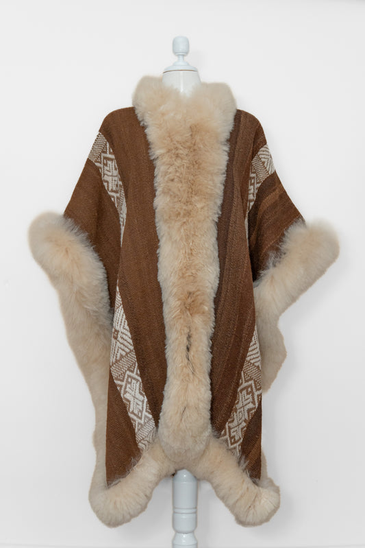 Brown Alpaca Cape | Divine Balance | Cape 833