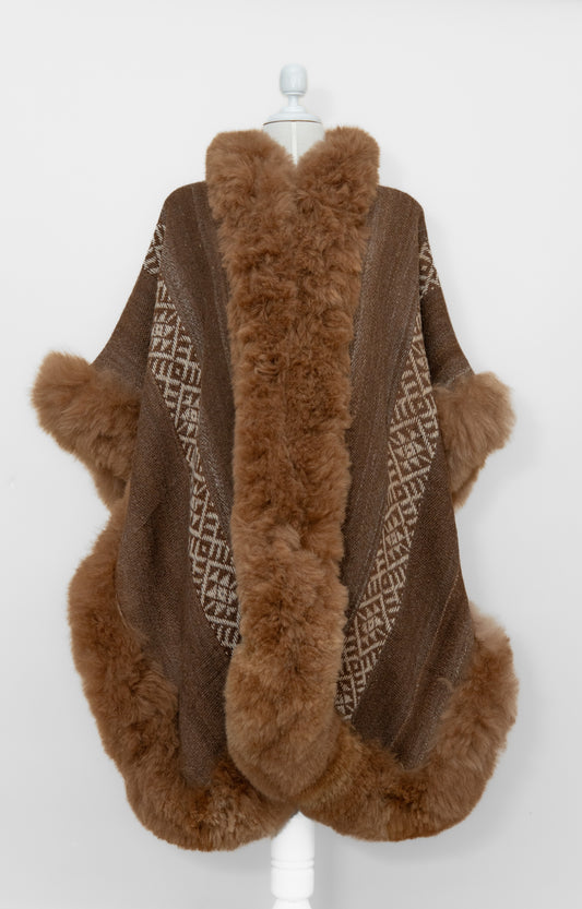 Brown Alpaca Cape | Water Guardian | Cape 835