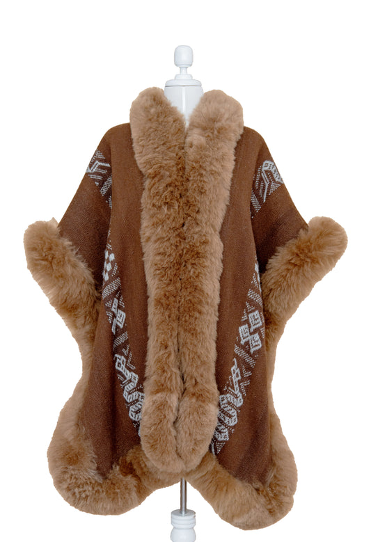 Brown Adult Alpaca Cape | Protection Prayer | Cape 844A