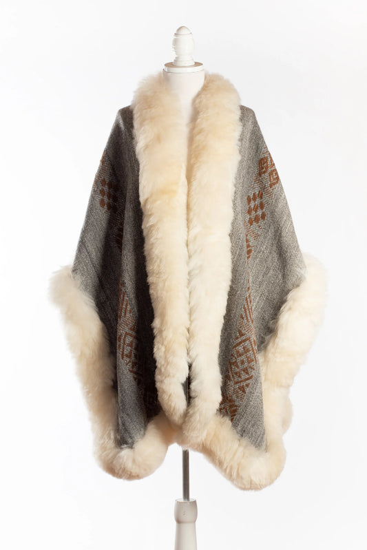 Grey Alpaca Cape | Living Prayer | Cape 721
